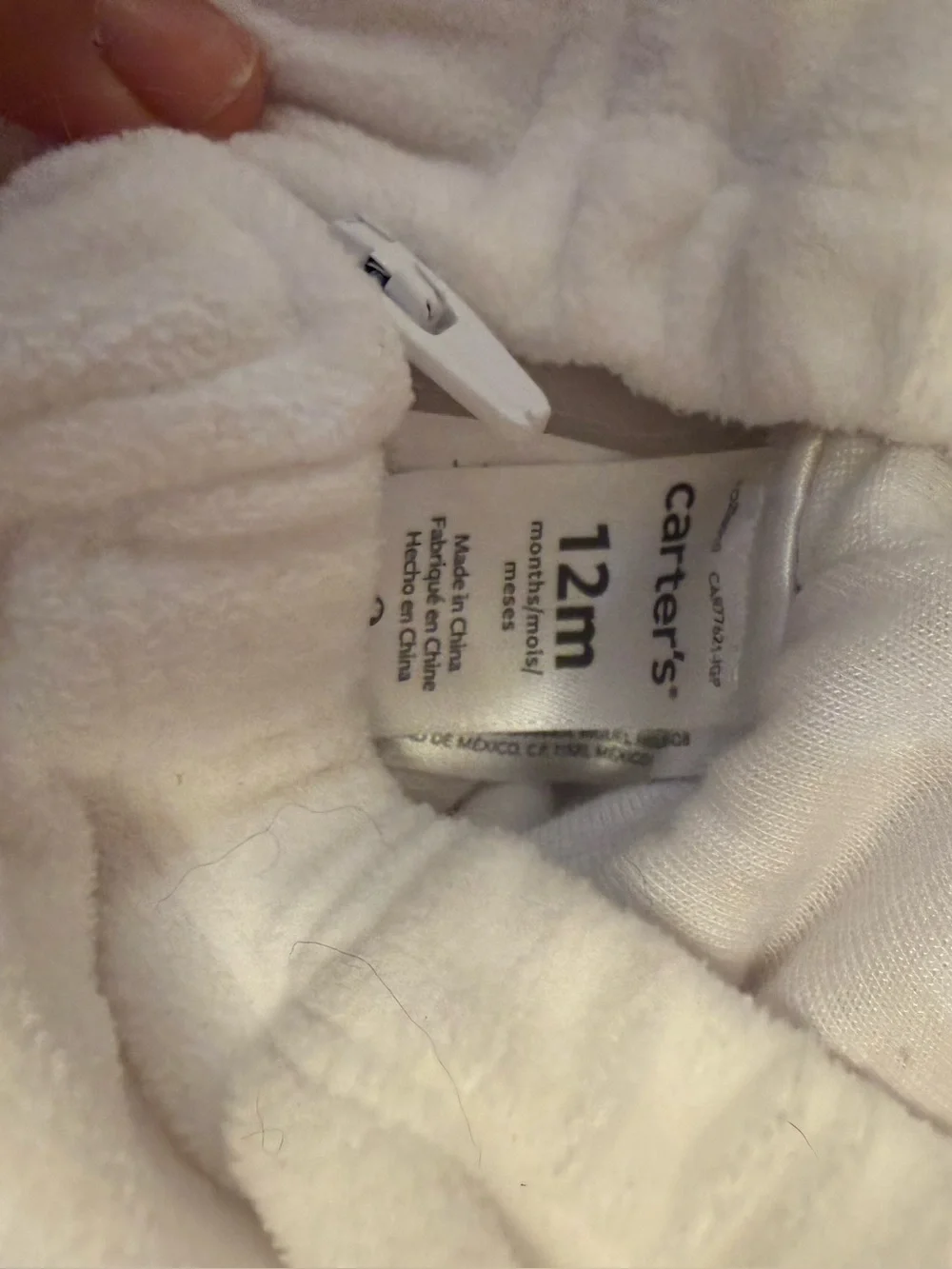 Carters plush hooded